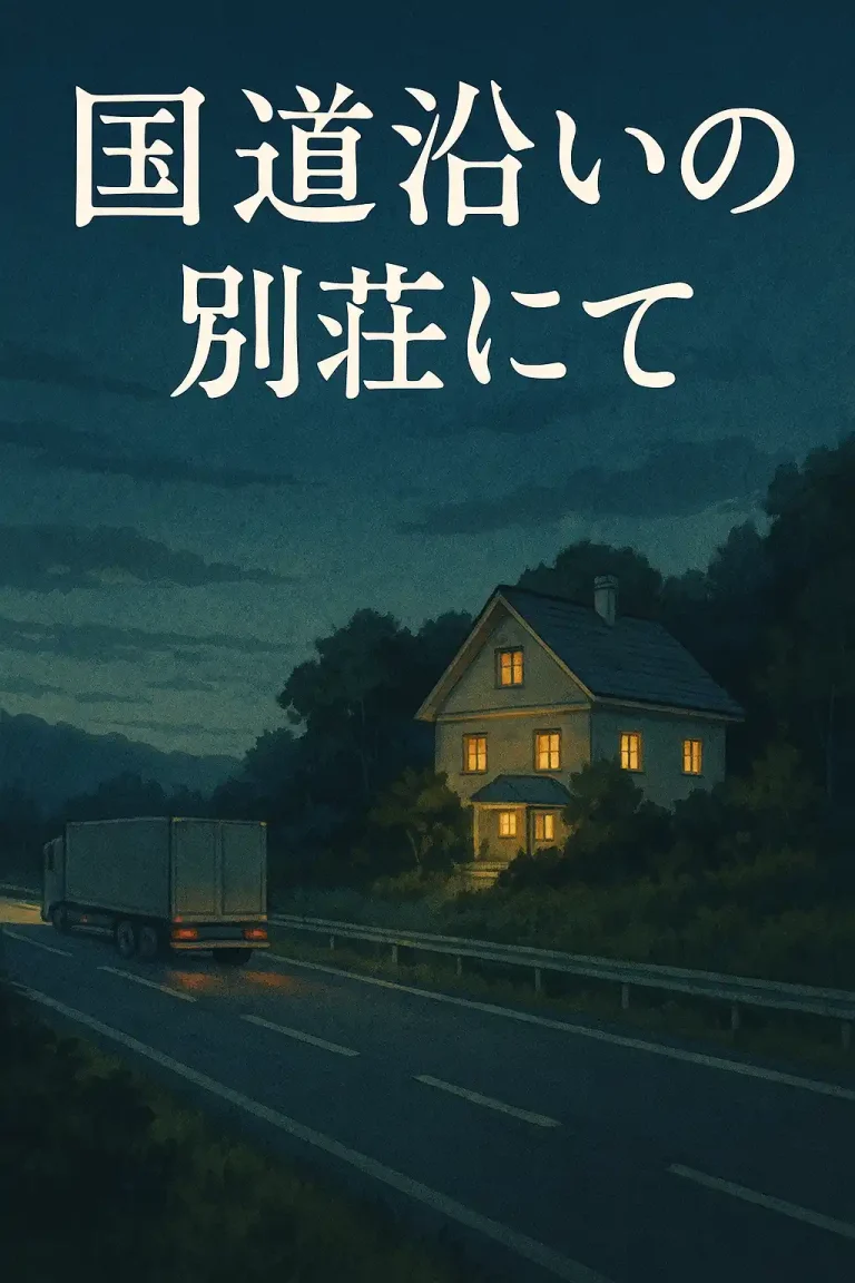 国道沿いの別荘にて